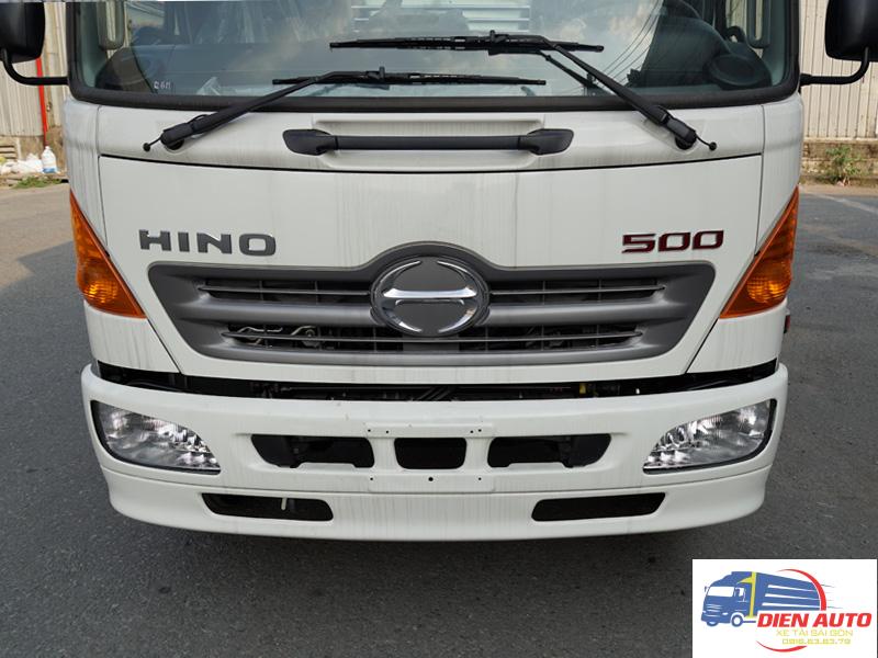 Xe Tải Hino FC 6 Tấn Gắn Cẩu Gấp 3 Tấn Hyva HB70E4