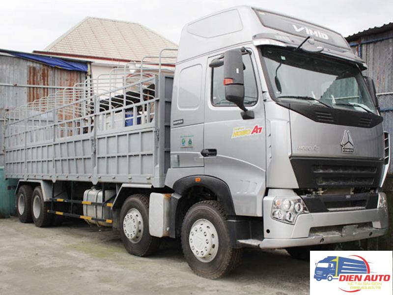 Xe Tải Howo 4 Chân Thùng Mui Bạt 17T9